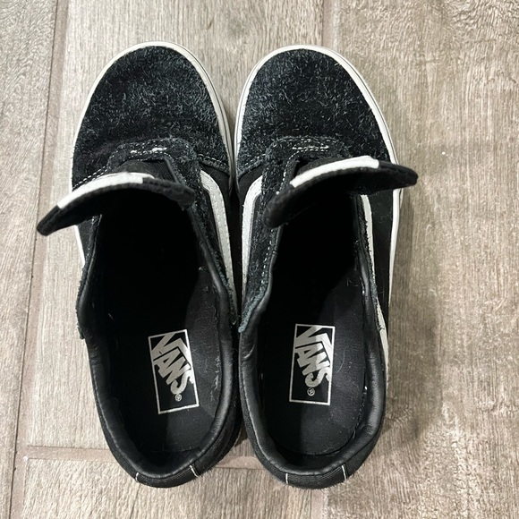 VANS Unisex Sneakers Black and White Vans Size 1 - Picture 7 of 8